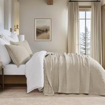 Conjunto de edredões EVERGRACEHOME Stonewashed Cotton Queen com 2 capas