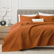 Conjunto de edredões EXQ Home Full/Queen Size Umber 3 peças Conjunto de edredões EXQ Home Full/Queen Size Umber 3 peças