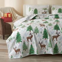 Conjunto de edredões Great Bay Home Holly Collection Christmas King Conjunto de edredões Great Bay Home Holly Collection Christmas King
