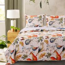 Conjunto de edredões Greenland Home Fashions Willow King Off/White