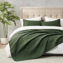 Conjunto de edredões Hansleep California King Olive Green 3 peças