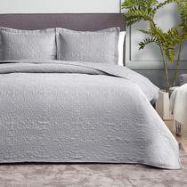 Conjunto de edredões Hansleep King, cinza barroco, para toda a temporada, 3 peças