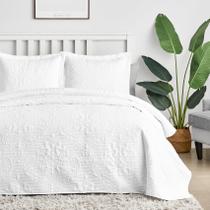 Conjunto de edredões Hansleep White Damask Ultrasonic Queen Size