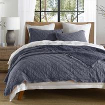 Conjunto de edredões HORIMOTE HOME 100% linho Queen Size Steel Blue