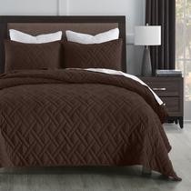 Conjunto de edredões HORIMOTE HOME King Size Chocolate com 2 fronhas