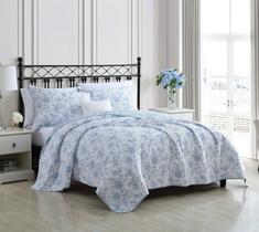 Conjunto de edredões Laura Ashley Home Reversível de Algodão Floral Twin Conjunto de edredões Laura Ashley Home Reversível de Algodão Floral Twin