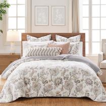 Conjunto de edredões Levtex Home Ophelia King com 2 King Shams Floral