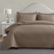 Conjunto de edredões Maple & Stone King 325 x 305 cm, marrom leve Conjunto de edredões Maple & Stone King 325 x 305 cm, marrom leve