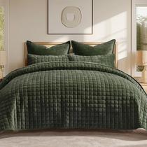 Conjunto de edredões RECYCO Luxury Velvet Full Queen com 2 fronhas Conjunto de edredões RECYCO Luxury Velvet Full Queen com 2 fronhas