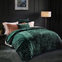 Conjunto de edredões RECYCO Luxury Velvet King Size, verde Conjunto de edredões RECYCO Luxury Velvet King Size, verde