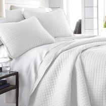 Conjunto de edredões Southshore Fine Living XL Twin Microfiber White