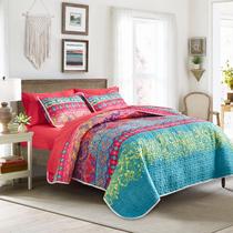 Conjunto de edredões Tititada Bohemian Full Queen com 2 capas coloridas