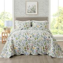 Conjunto de edredões Travan Garden Style com estampa floral queen size Conjunto de edredões Travan Garden Style com estampa floral queen size