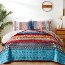 Conjunto de edredões WONGS BEDDING Bohemian Full Size Bege Microfiber