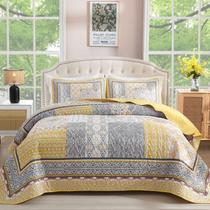Conjunto de edredões WONGS BEDDING Yellow Queen com 1 edredão e 2 fronhas Conjunto de edredões WONGS BEDDING Yellow Queen com 1 edredão e 2 fronhas
