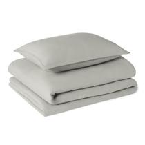 Conjunto de Edredom Amazon Basics Twin XL 2 Peças Cinza Macio Conjunto de Edredom Amazon Basics Twin XL 2 Peças Cinza Macio