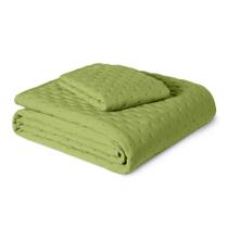 Conjunto de Edredom Amazon Basics Twin XL em Microfibra Escovada Verde Conjunto de Edredom Amazon Basics Twin XL em Microfibra Escovada Verde