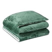 Conjunto de Edredom Amazon Basics Twin XL Reversível Verde