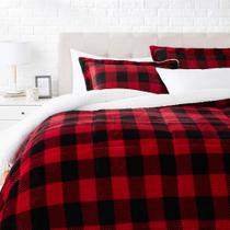 Conjunto de edredom Amazon Basics Ultra-Soft Micromink Sherpa King