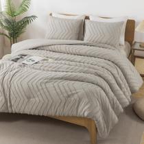 Conjunto de edredom Andency Linen Twin Size com 3 peças