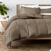 Conjunto de edredom Bare Home Queen Size ultramacio cinza Conjunto de edredom Bare Home Queen Size ultramacio cinza