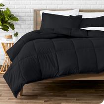 Conjunto de edredom Bare Home Queen Size ultramacio preto