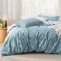 Conjunto de Edredom Bedsure King - 3 Peças - Azul Mineral