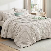 Conjunto de edredom Bedsure King Linen com lençóis, 7 peças
