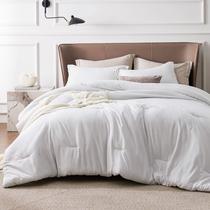 Conjunto de Edredom Bedsure King Size 3 Peças - Branco Cinza Conjunto de Edredom Bedsure King Size 3 Peças - Branco Cinza