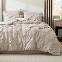 Conjunto de Edredom Bedsure King Size 7 Peças Bege - Coleção GentleSoft