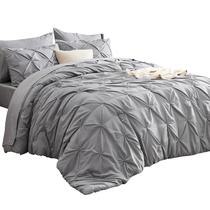 Conjunto de Edredom Bedsure King Size 7 Peças - Cinza