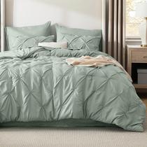 Conjunto de Edredom Bedsure King Size 7 Peças - Verde Sálvia