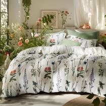 Conjunto de edredom Bedsure King Size Cute Floral, 3 peças