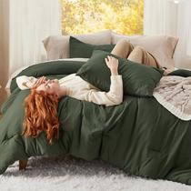Conjunto de Edredom Bedsure King Size Oversize Verde Escuro - 3 Peças Conjunto de Edredom Bedsure King Size Oversize Verde Escuro - 3 Peças
