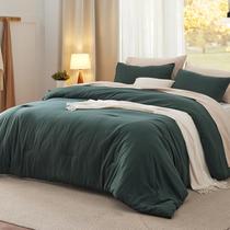 Conjunto de edredom Bedsure Oversize King Size Forest Green Conjunto de edredom Bedsure Oversize King Size Forest Green