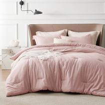 Conjunto de edredom Bedsure Queen Pink com 1 edredom e 2 fronhas Conjunto de edredom Bedsure Queen Pink com 1 edredom e 2 fronhas