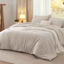 Conjunto de Edredom Bedsure Queen Size 3 Peças - Linho Macio e Pré-Lavado Conjunto de Edredom Bedsure Queen Size 3 Peças - Linho Macio e Pré-Lavado
