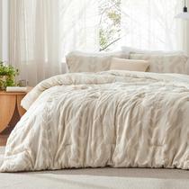 Conjunto de Edredom Bedsure Queen Size Bege - Estilo Boho com 3 Peças