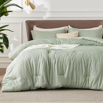 Conjunto de Edredom Bedsure Queen - Verde Celadon - Macio para Todas as Estações