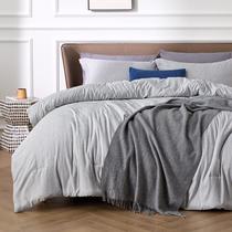 Conjunto de edredom Bedsure, roupa de cama macia cinza de tamanho completo, 3 peças Conjunto de edredom Bedsure, roupa de cama macia cinza de tamanho completo, 3 peças