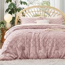 Conjunto de edredom Bedsure Twin/Twin XL Dusty Rose Boho, 2 peças Conjunto de edredom Bedsure Twin/Twin XL Dusty Rose Boho, 2 peças