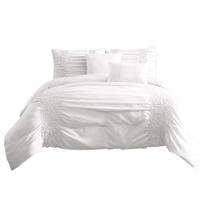 Conjunto de edredom Benzara BM246989 Twin White 4 peças