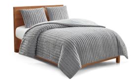 Conjunto de edredom de pele sintética Blanket Kenzie Full/Queen Plush