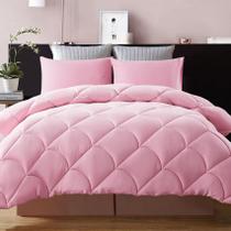 Conjunto de edredom Decroom Lightweight King com 2 travesseiros Sham Pink