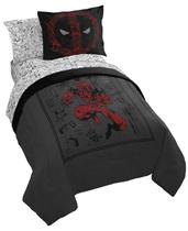Conjunto de edredom Jay Franco Marvel Deadpool em tamanho real de 7 peças Conjunto de edredom Jay Franco Marvel Deadpool em tamanho real de 7 peças
