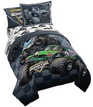 Conjunto de Edredom Jay Franco Monster Truck Full 7 Peças Conjunto de Edredom Jay Franco Monster Truck Full 7 Peças
