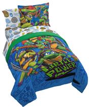 Conjunto de edredom Jay Franco Nickelodeon Teenage Mutant Ninja Turtles em tamanho real Conjunto de edredom Jay Franco Nickelodeon Teenage Mutant Ninja Turtles em tamanho real