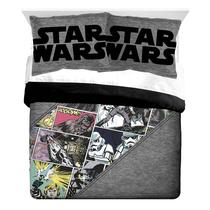 Conjunto de edredom Jay Franco Star Wars Comic Queen com 2 capas