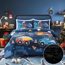 Conjunto de edredom Kaleido Space Twin Kids Glow in The Dark