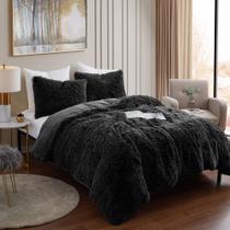 Conjunto de Edredom King Sweet Home Collection - Luxo em Faux Fur